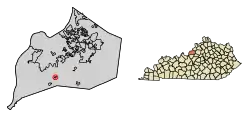 Location of South Park View in Jefferson County, Kentucky