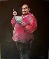 "Adrian Rawlins" (oil on canvas, 171x159cm, 1996)