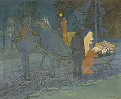 The Death of Agricola by Joseph Alanen&nbsp;[fi], 1917