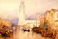 J. M. W. Turner, Boston in Lincolnshire, c. 1833
