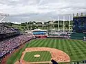 Royals home game vs. Giants on August 10, 2014. Two months later the Giants would be their World Series opponent.