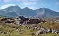 Bathaich a' ghìobaire, Kilbride. Blaven range in background