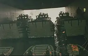 The well deck of HNLMS&nbsp;Rotterdam