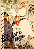 The German Babylon, 1894, lithograph published by Victor Joze