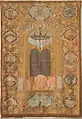 1698 linen and silk parochet from Venice, Italy