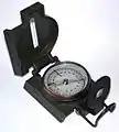 US Army compass with scales both in 360 degrees and NATO 6400 mil