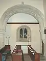 St Margaret's parish church: west arch of south arcade, with corbelled respond on west side
