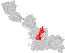 Location within the Nord department.