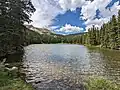 Heart Lake, one of the many lakes in the area