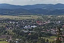 View of Lubawka from Krucza Skała