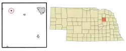 Location of Meadow Grove, Nebraska