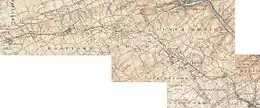 Map of the historic Main Line, c. 1895