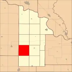 Location in Dixon County