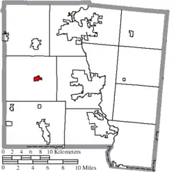 Location of Pleasant Hill in Miami County