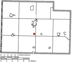 Location of Latty in Paulding County