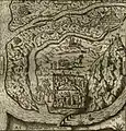 Map of the Jacobean legend in Historia del Apostol de Iesus Christo Sanctiago Zebedeo (1610), by Mauro Castellá Ferrer