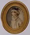 This lively miniature was long thought to have been painted by Jean Honoré Fragonard (1732–1806). Today, it is attributed to Marie Anne Fragonard.
