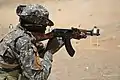 Firing an AKM