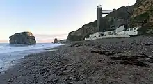 Marsden Rock was once part of the main cliff, but became separated overtime due to the erosion of less-resistant stone.
