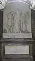 Memorial in the ruins of St Bride's Kirk in the grounds of Blair Castle