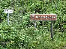 Montagu Pass roadsign