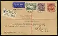 Registered air mail cover from NSW to Wahgi River endorsed "Delivered Mt Hagen drome 10am 30.5.33/CRGurney/Pilot" (30 May 1933)
