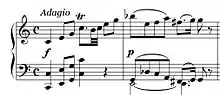 The opening bars