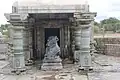 Nandimantapa (hall for Nandi the bull) in Kalleshvara temple at Hire Hadagali
