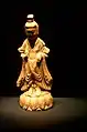 Wono-ri Bodhisattva,  Goguryeo, first half of the 6th century. Ceramic, h. 17&nbsp;cm. National Museum of Korea.