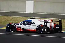 Another white-and-red car