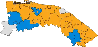 2019 results map