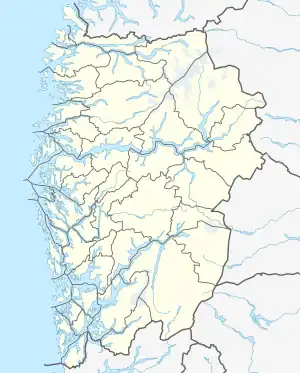 Knarvik is located in Vestland