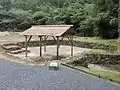 Iron sand washing place