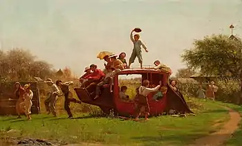 The Old Stagecoach, oil on canvas, 1871, Milwaukee Art Museum