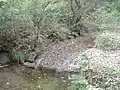 The source of the Ōoka River, in Hitorizawa-Chō (氷取沢町&nbsp;[ja])