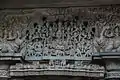 Ornated lintel with the Makara (mythical beasts) on either side