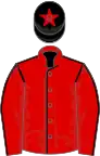 RED, black seams, black cap, red star