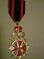 Frontside of the decoration for knights.