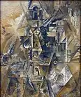 Pablo Picasso, 1911, Clarinet (Still Life with a Clarinet on a Table), oil on canvas, exhibited at Centre for Modern and Contemporary Art, Veletrzni (Trades Fair) Palace, Prague