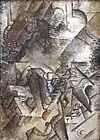 Pablo Picasso, 1911, Woman with a Guitar by the Piano, oil on canvas, exhibited at Centre for Modern and Contemporary Art, Veletrzni (Trades Fair) Palace, Prague