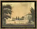 A painting of the house by Alice Pelham Banniter (c. 1802)