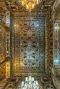 The ceiling of Badgir palace
