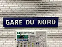 Platform signage