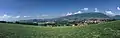 Panorama of the massif des Bornes and Bauges seen from Héry-sur-Alby