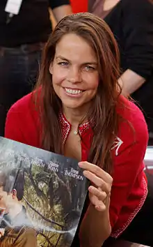 Stohl at a 2013 book fairin Salon du Livre, Paris