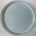 Pattern Formation from Blue Bottle Experiment in Warm Water Bath