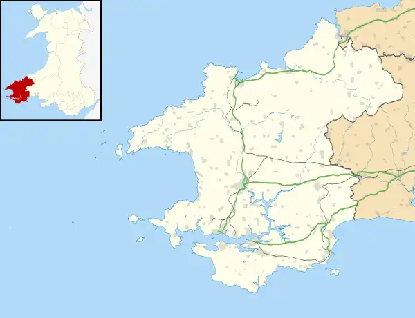 Mathry is located in Pembrokeshire