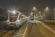 Commutertrain at Märsta Railway Station