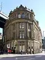 Giant coupled columns. Phoenix House, Sandhill, Newcastle upon Tyne.