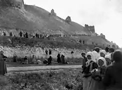 Orthodox pilgrims in Divnogorye, end of 19th century